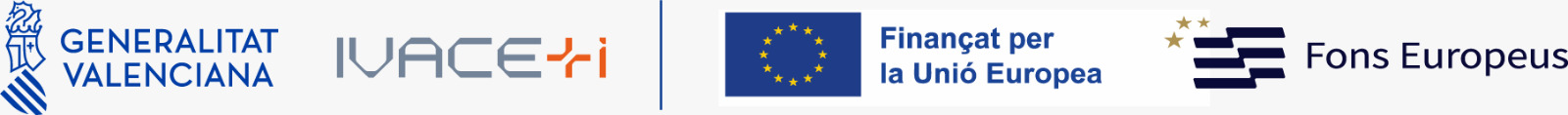 Generalitat Valenciana, IVACE+i, Finançat per la Unió Europea, Fons Europeus